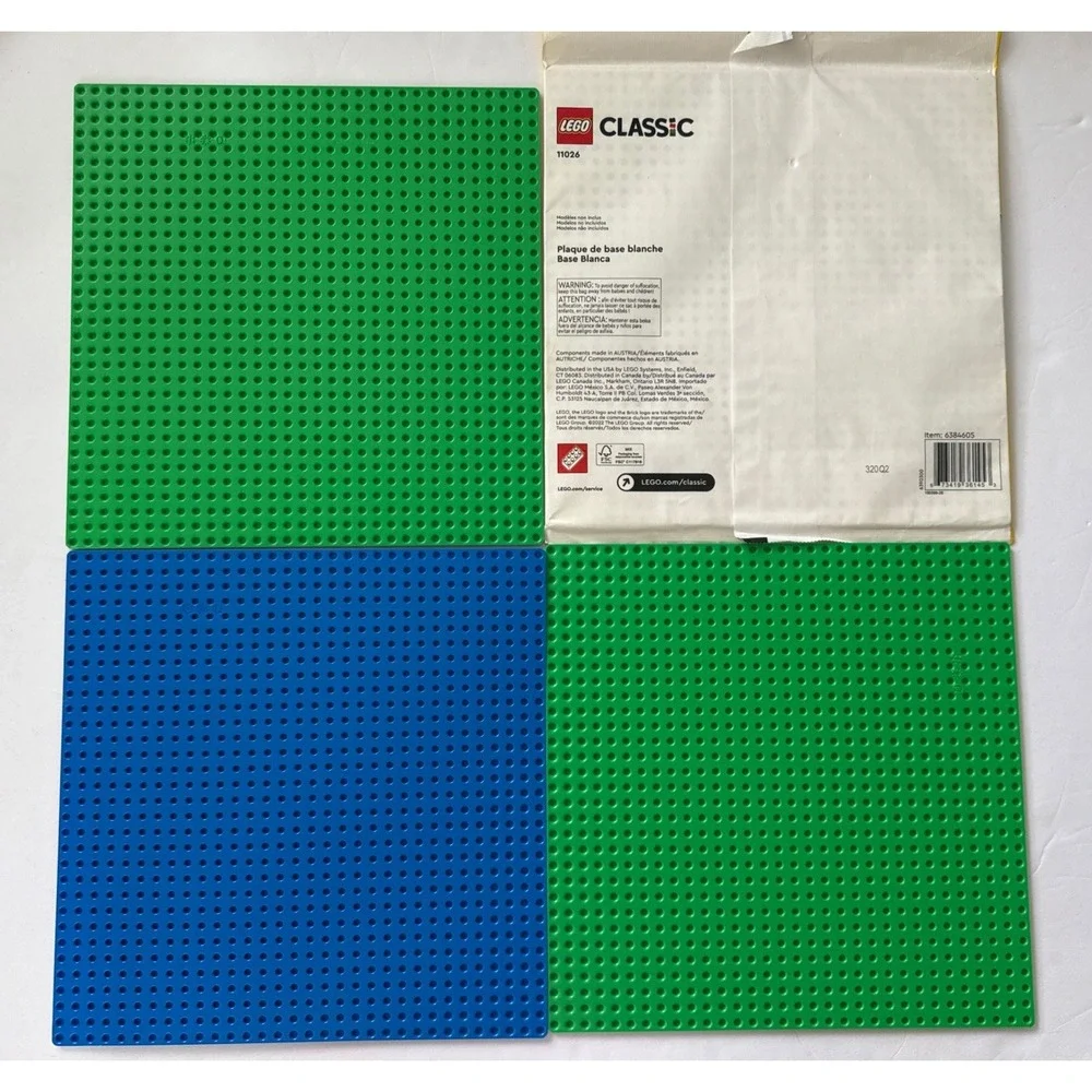 LEGO Classic Base Plate LOT 4 pc 10